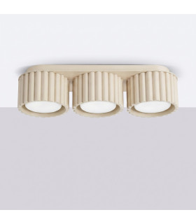 Aura Surface Mounted Downlight Beige 3x GX53-2