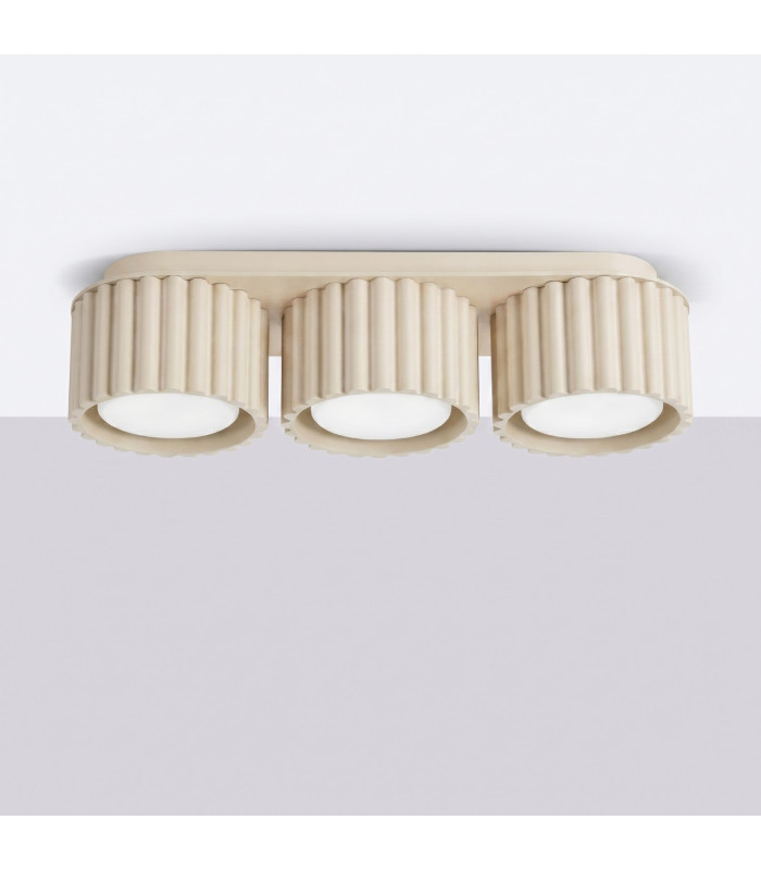Aura Surface Mounted Downlight Beige 3x GX53-2