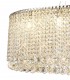 IL31374 100x50cm Oval Ceiling Pendant Chandelier, 10 Light G9, Polished Chrome, Crystal - 6