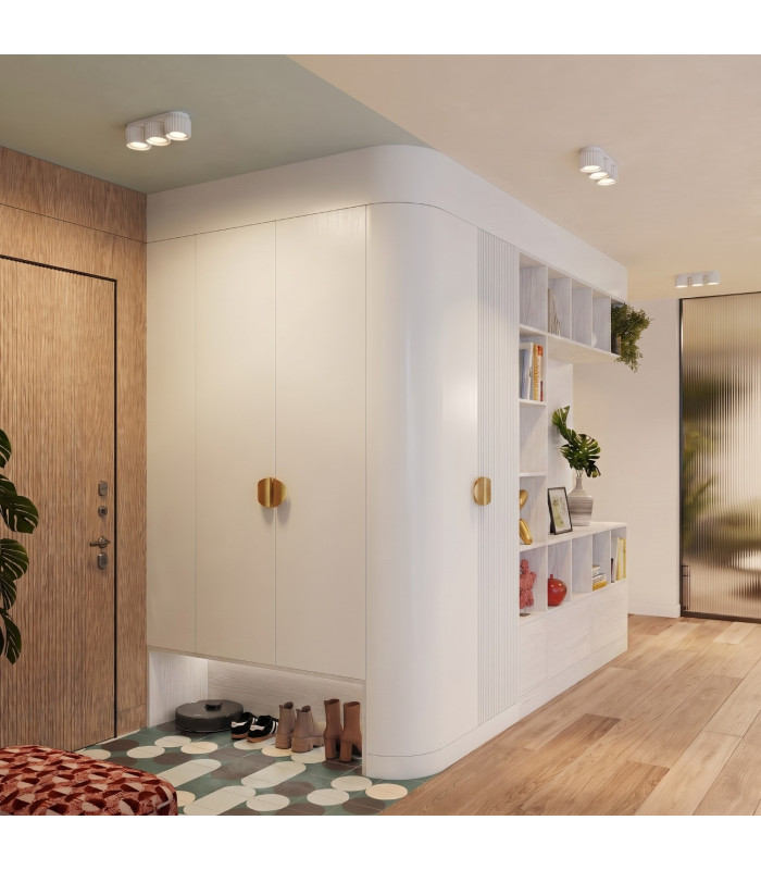 Aura Surface Mounted Downlight White 3x GX53-10