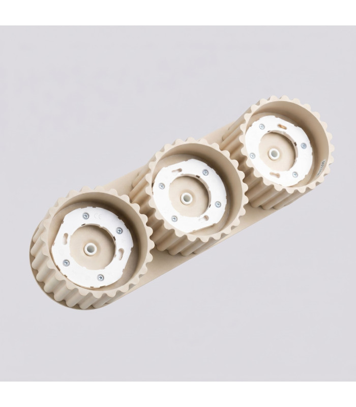 Aura Surface Mounted Downlight Beige 3x GX53-6