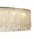 IL31374 100x50cm Oval Ceiling Pendant Chandelier, 10 Light G9, Polished Chrome, Crystal - 7