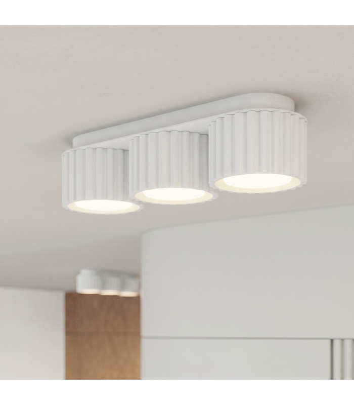 Aura Surface Mounted Downlight White 3x GX53-11