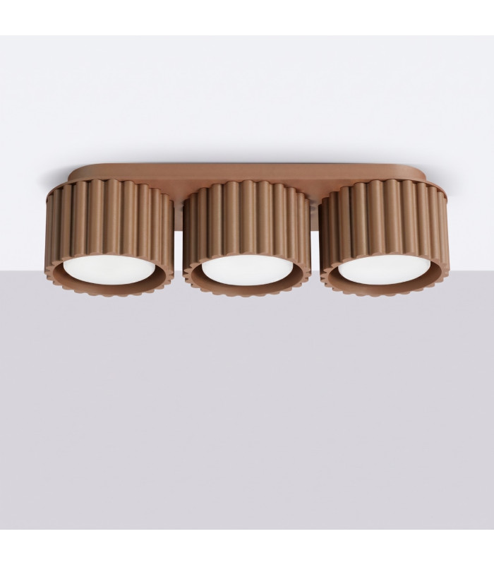 Aura Surface Mounted Downlight Mocca 3x GX53-2