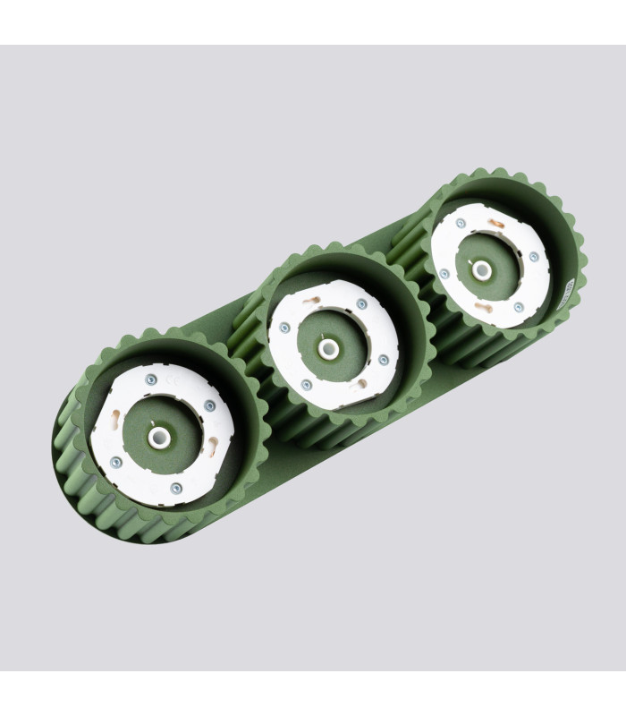 Aura Surface Mounted Downlight Olive Green 3x GX53-6
