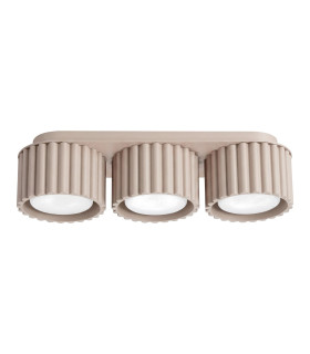 Aura Surface Mounted Downlight Taupe 3x GX53-1