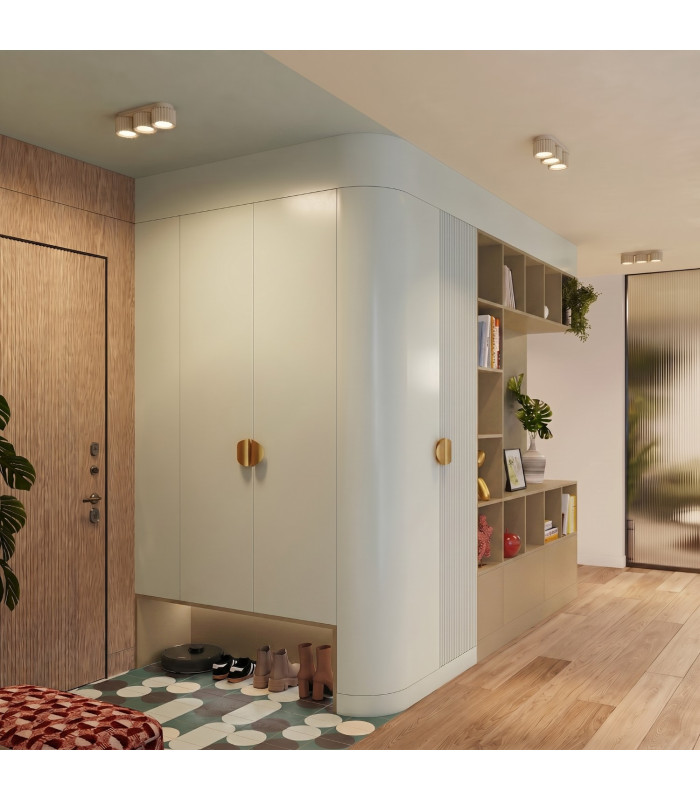 Aura Surface Mounted Downlight Beige 3x GX53-10