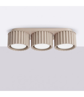 Aura Surface Mounted Downlight Taupe 3x GX53-2