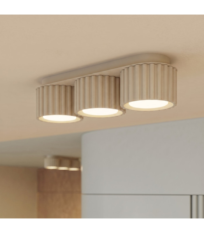 Aura Surface Mounted Downlight Beige 3x GX53-11