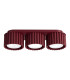 Aura Surface Mounted Downlight Burgundy 3x GX53-1