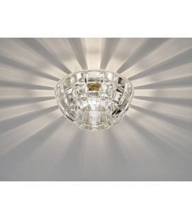 Round Recessed Downlight G9 Cube Pattern Polished Chrome, Crystal - 2