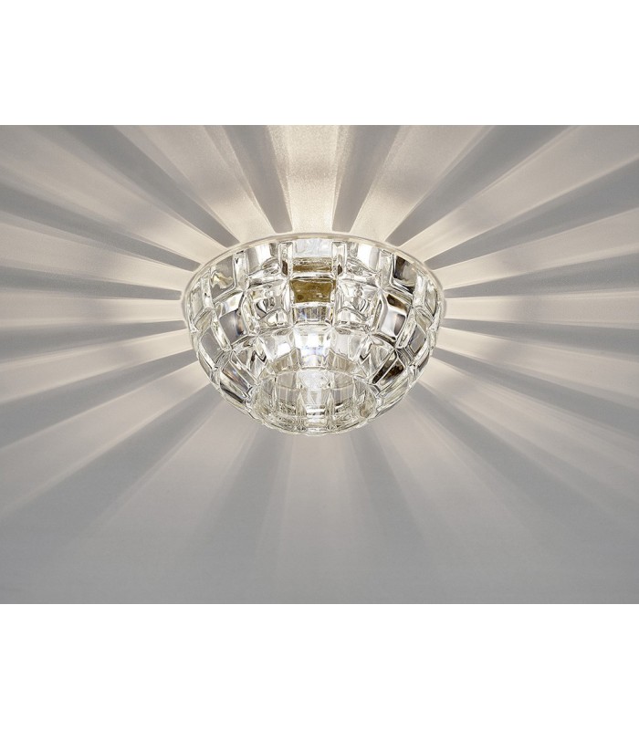 Round Recessed Downlight G9 Cube Pattern Polished Chrome, Crystal - 2