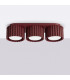 Aura Surface Mounted Downlight Burgundy 3x GX53-2