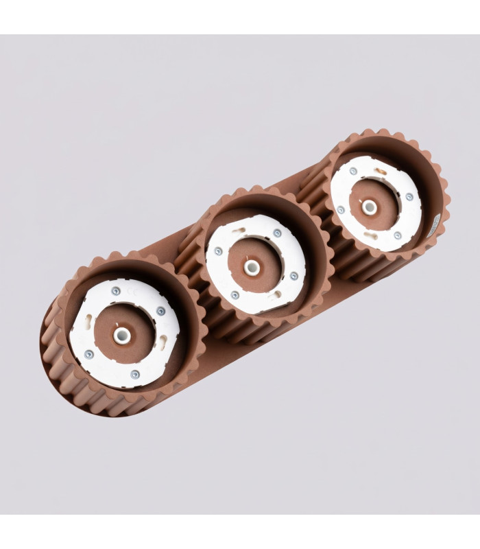 Aura Surface Mounted Downlight Mocca 3x GX53-6