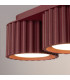 Aura Surface Mounted Downlight Burgundy 3x GX53-4