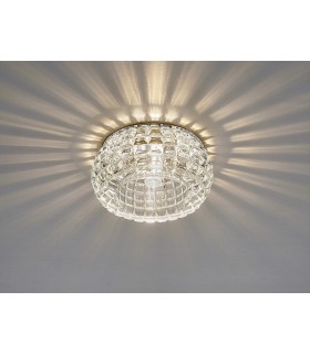Round Recessed Downlight G9 Cube Pattern Polished Chrome, Crystal - 2