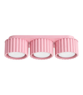 Aura Surface Mounted Downlight Pink 3x GX53-1