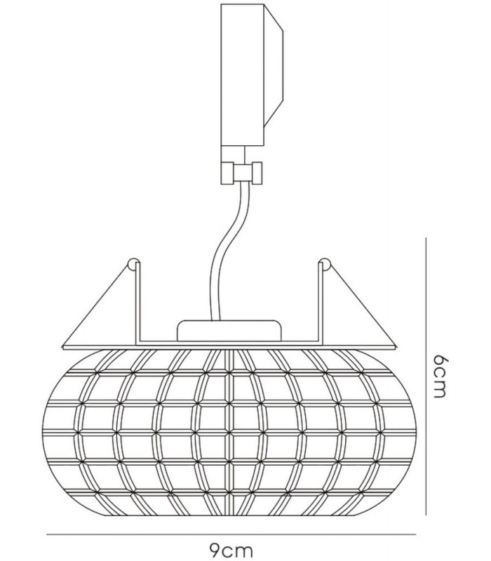 Round Recessed Downlight G9 Cube Pattern Polished Chrome, Crystal - 3