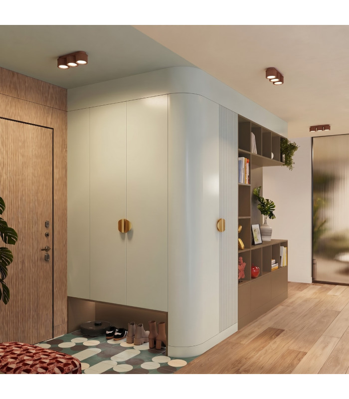 Aura Surface Mounted Downlight Mocca 3x GX53-10