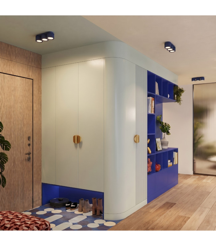 Aura Surface Mounted Downlight Ultramarine 3x GX53-10