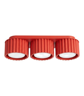 Aura Surface Mounted Downlight Red 3x GX53-1