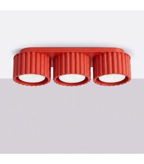 Aura Surface Mounted Downlight Red 3x GX53-2