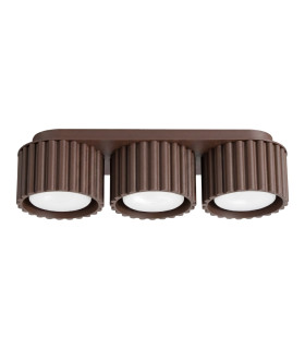 Aura Surface Mounted Downlight Brown 3x GX53-1