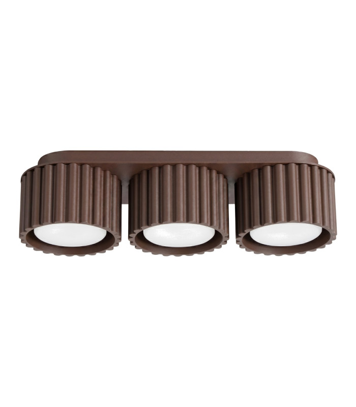 Aura Surface Mounted Downlight Brown 3x GX53-1