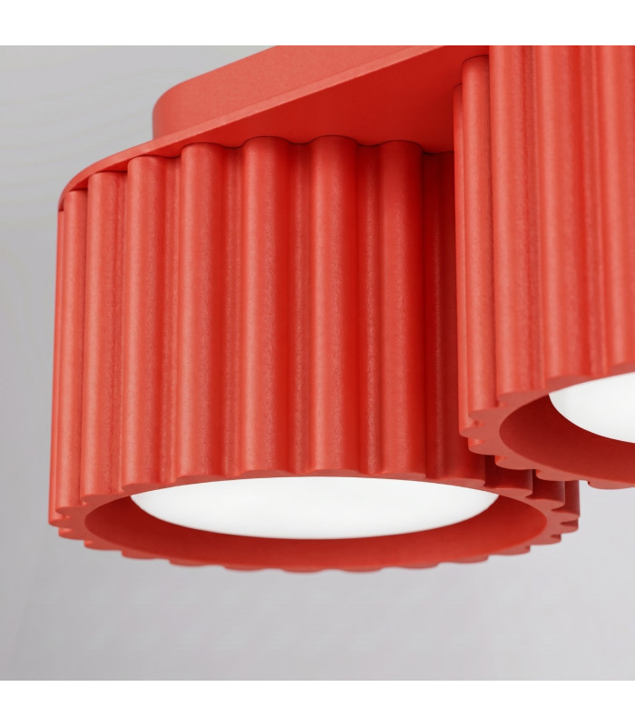Aura Surface Mounted Downlight Red 3x GX53-5