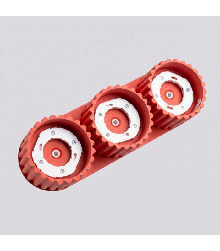 Aura Surface Mounted Downlight Red 3x GX53-6