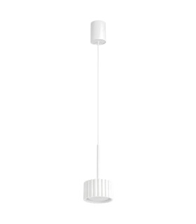 Aura Slim Pendant Ceiling Light White 1x GX53-1