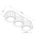 Aura Surface Mounted Downlight Yellow 3x GX53-8