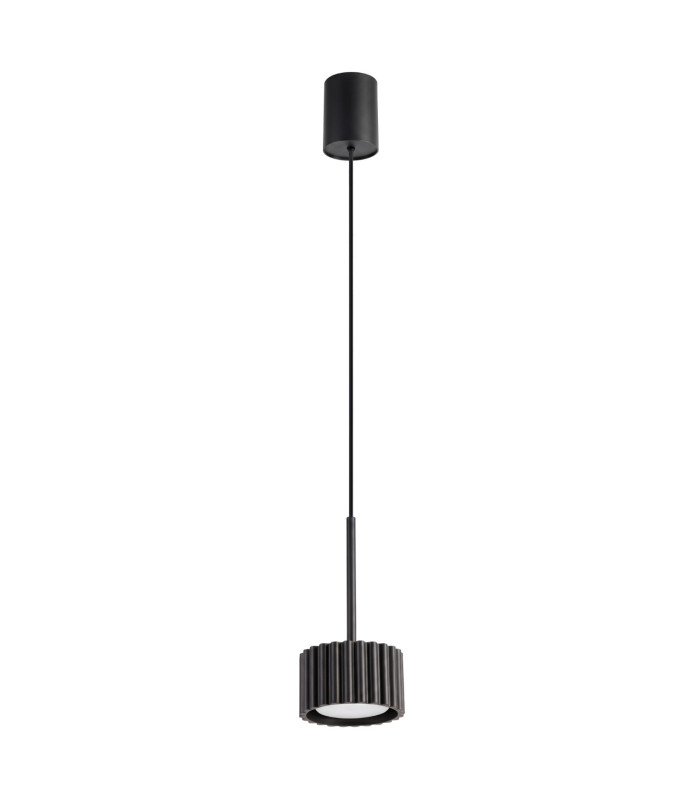 Aura Slim Pendant Ceiling Light Black 1x GX53-1