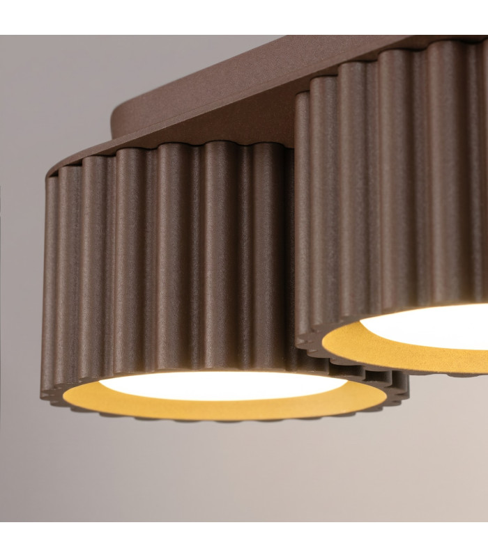 Aura Surface Mounted Downlight Brown 3x GX53-4