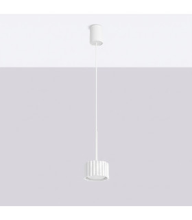 Aura Slim Pendant Ceiling Light White 1x GX53-2