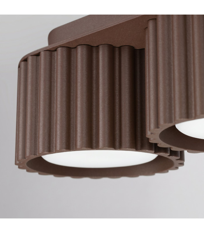 Aura Surface Mounted Downlight Brown 3x GX53-5