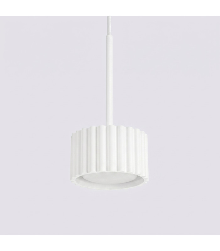 Aura Slim Pendant Ceiling Light White 1x GX53-4