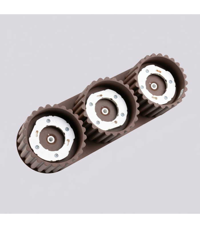 Aura Surface Mounted Downlight Brown 3x GX53-6