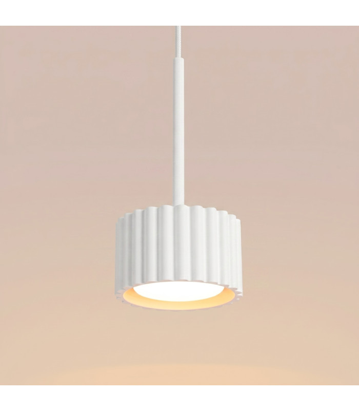 Aura Slim Pendant Ceiling Light White 1x GX53-5