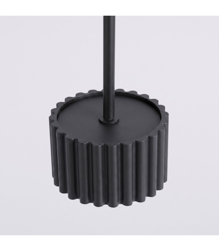 Aura Slim Pendant Ceiling Light Black 1x GX53-6