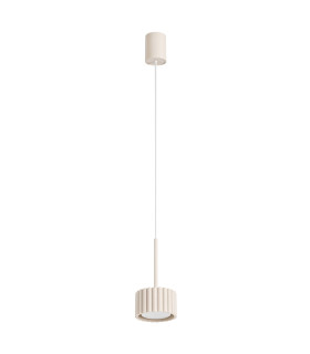 Aura Slim Pendant Ceiling Light Beige 1x GX53-1