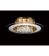 Flush Round 6 Light French Gold, Glass, Crystal - 2
