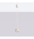 Aura Slim Pendant Ceiling Light Beige 1x GX53-2