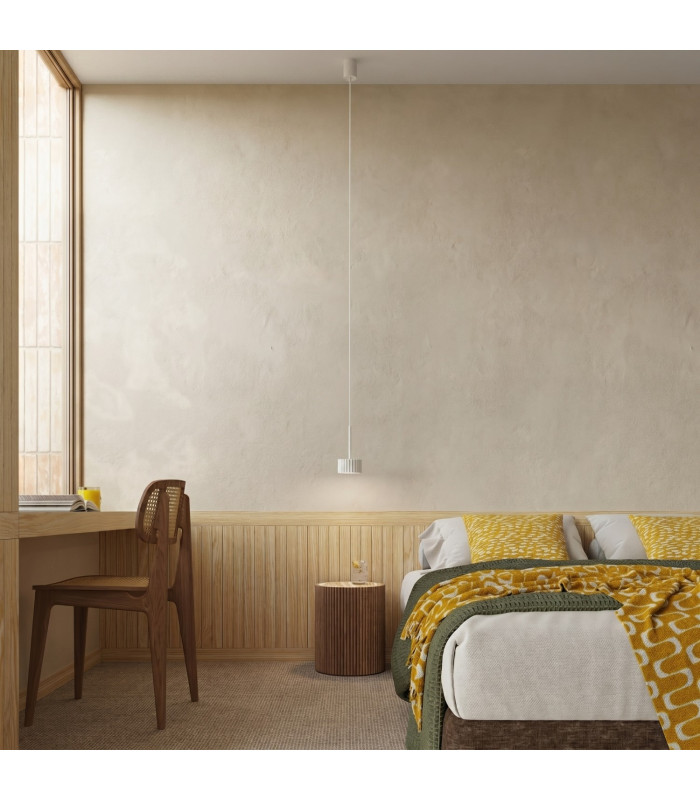Aura Slim Pendant Ceiling Light White 1x GX53-11