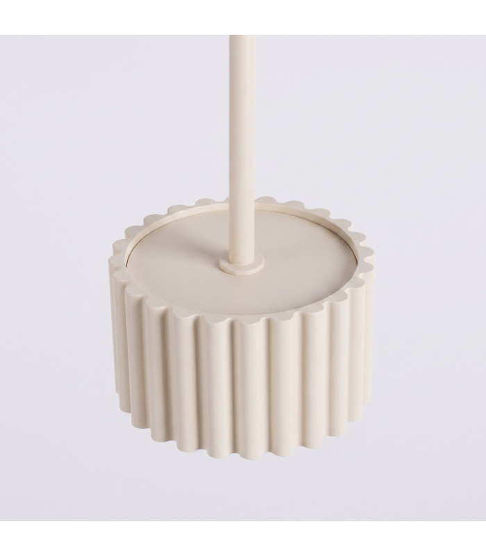 Aura Slim Pendant Ceiling Light Beige 1x GX53-6