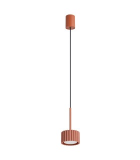 Aura Slim Pendant Ceiling Light Red Ochre 1x GX53-1