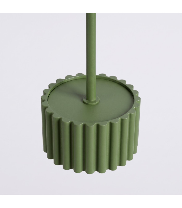 Aura Slim Pendant Ceiling Light Olive Green 1x GX53-6