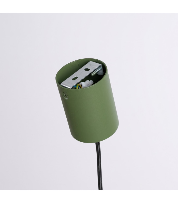 Aura Slim Pendant Ceiling Light Olive Green 1x GX53-8
