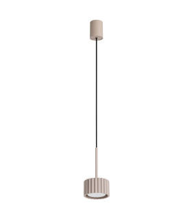 Aura Slim Pendant Ceiling Light Taupe 1x GX53-1