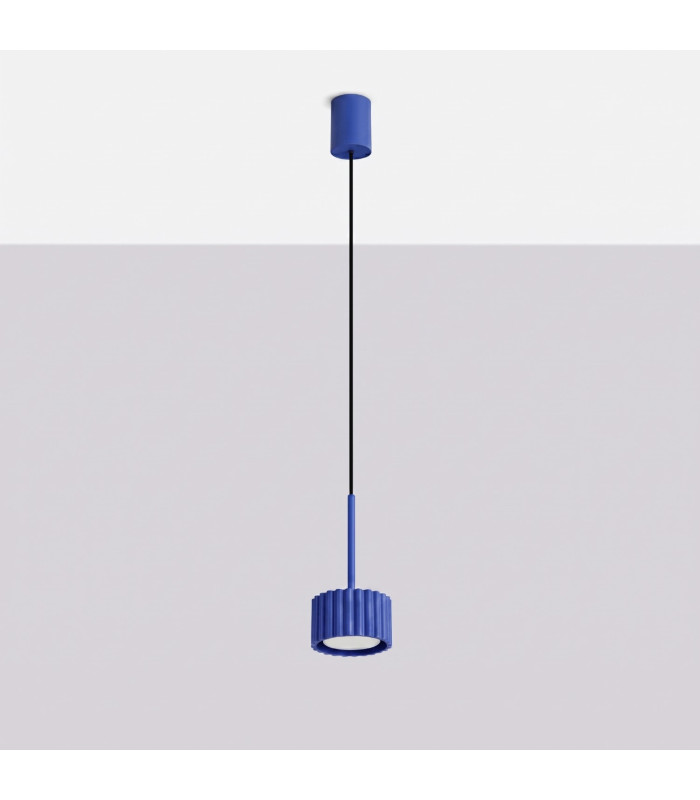 Aura Slim Pendant Ceiling Light Ultramarine 1x GX53-2